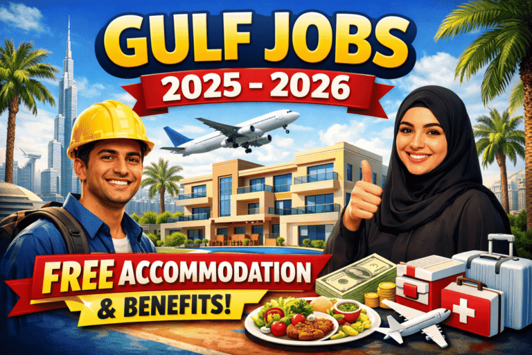 Gulf Jobs with Free Accommodation and Benefits 2025-2026